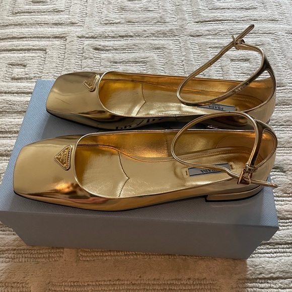 Prada metallic gold flats - Picture 11 of 11